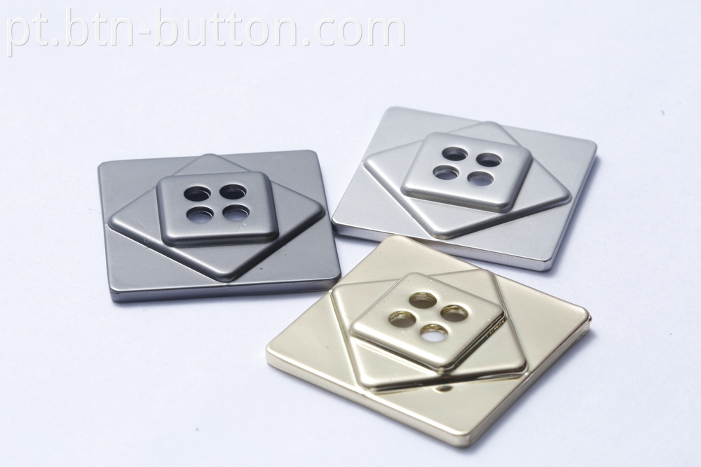 Custom metal alloy buttons for coats